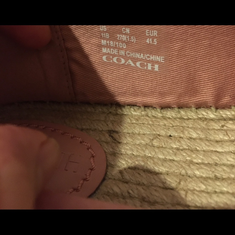 Coach Carson floral  Espadrille size 11 - Picture 7 of 7